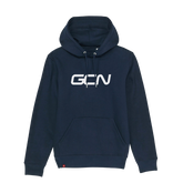 Felpa con cappuccio con logo GCN Word - blu navy